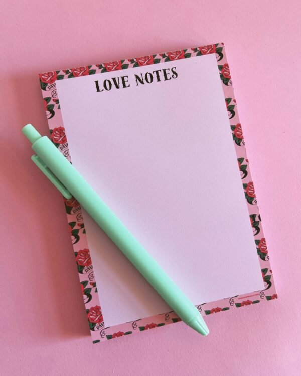 Dave’s Love Notes A6 Unlined Notepad - Image 2