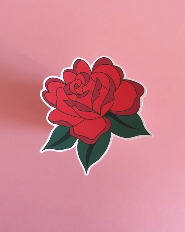 Retro Rose Sticker