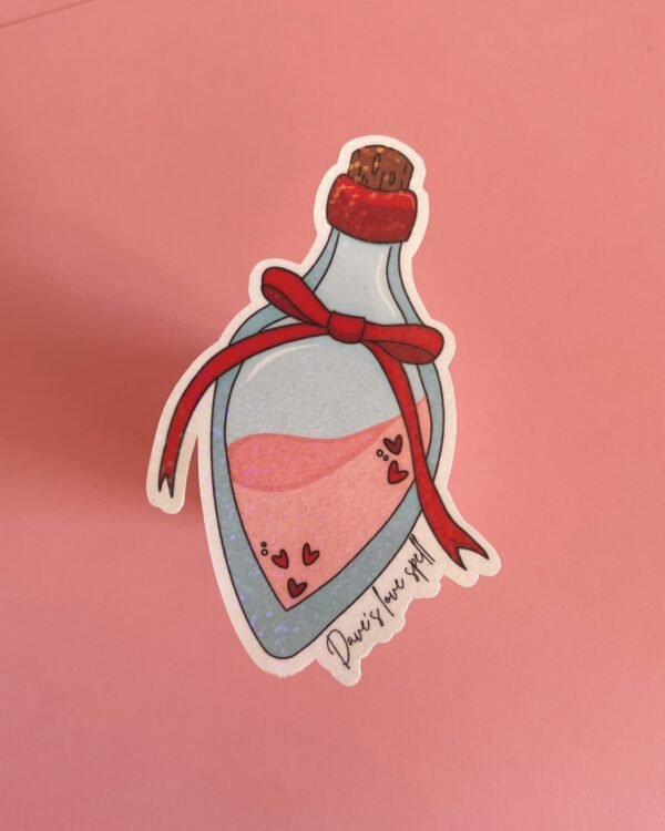 Dave’s Love Spell Holographic Sticker - Image 2