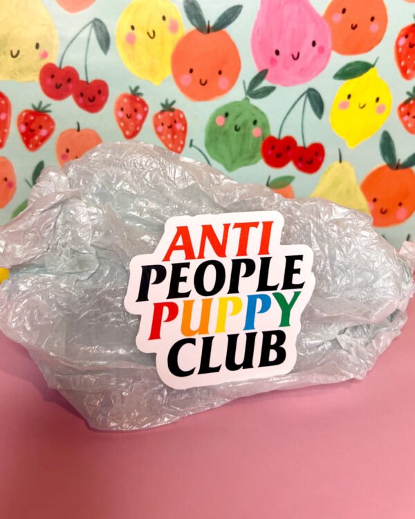 Anti People Puppy Club Sticker
