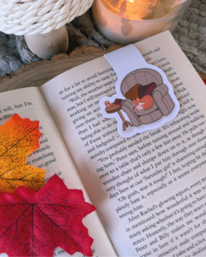 Sleepy Fox Magnetic Bookmark
