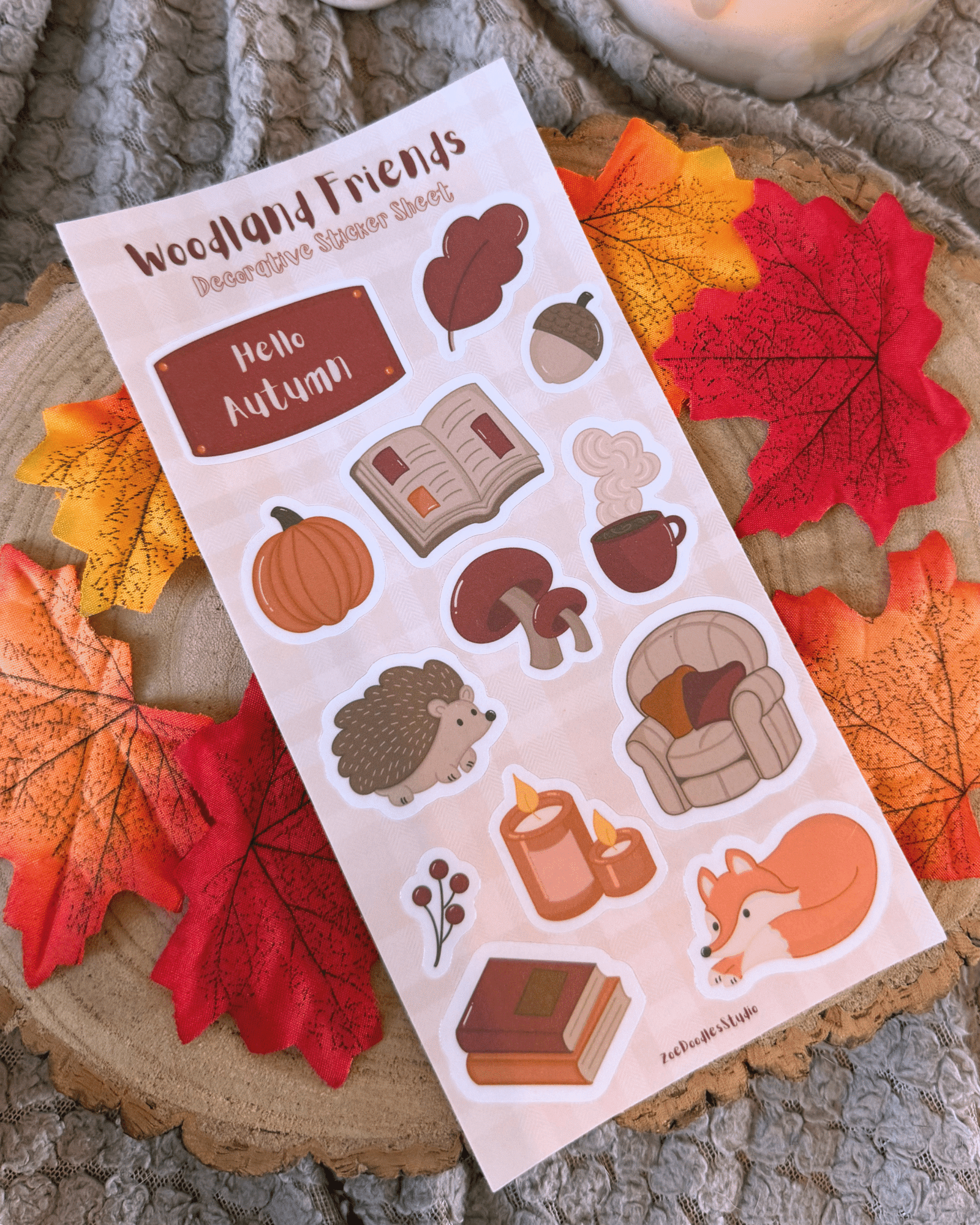 Woodland Friends Decorative Sticker Sheet