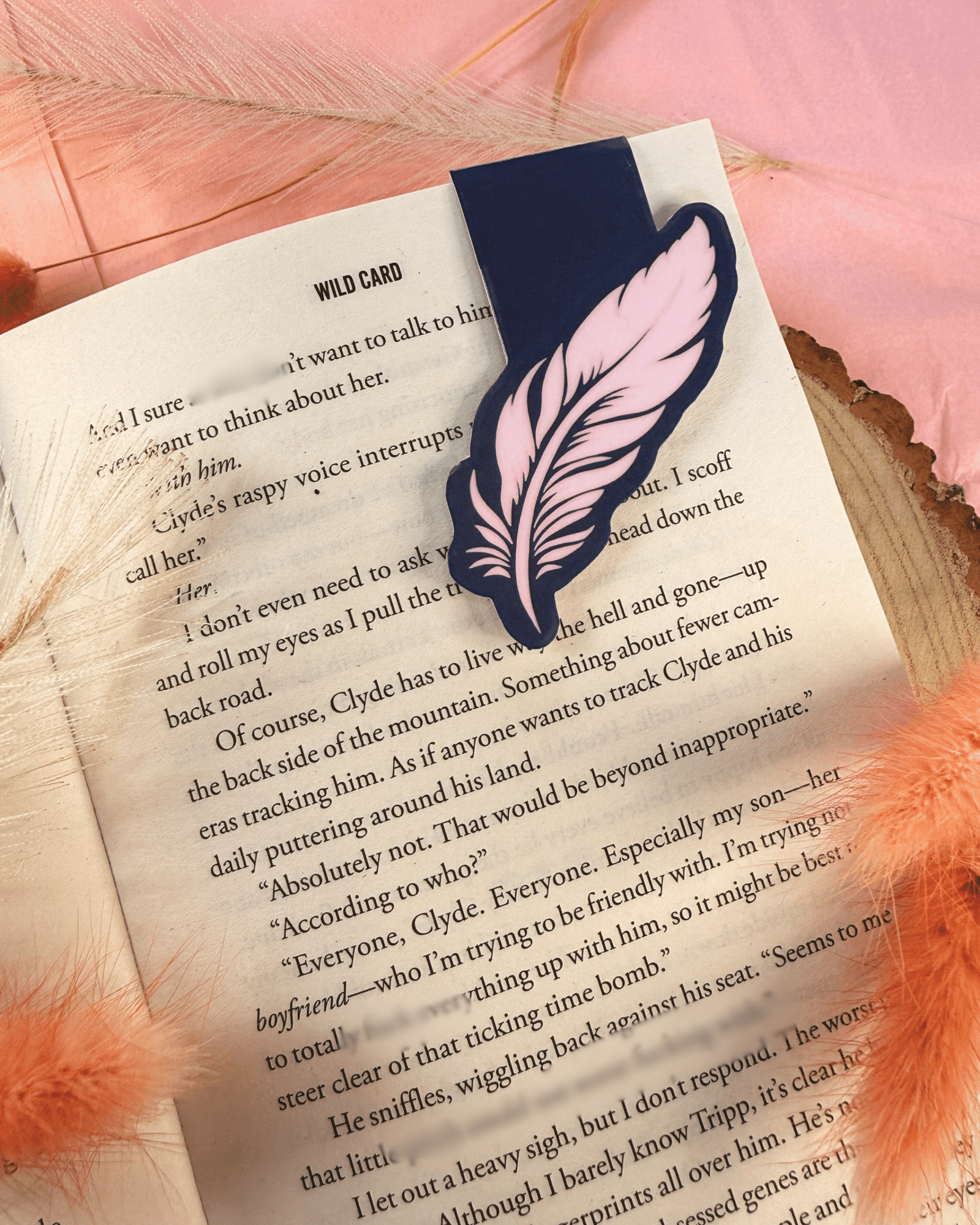 Fallen Feather Magnetic Bookmark