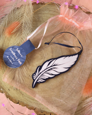 Where Feathers Fall Wooden Hanging Decoration