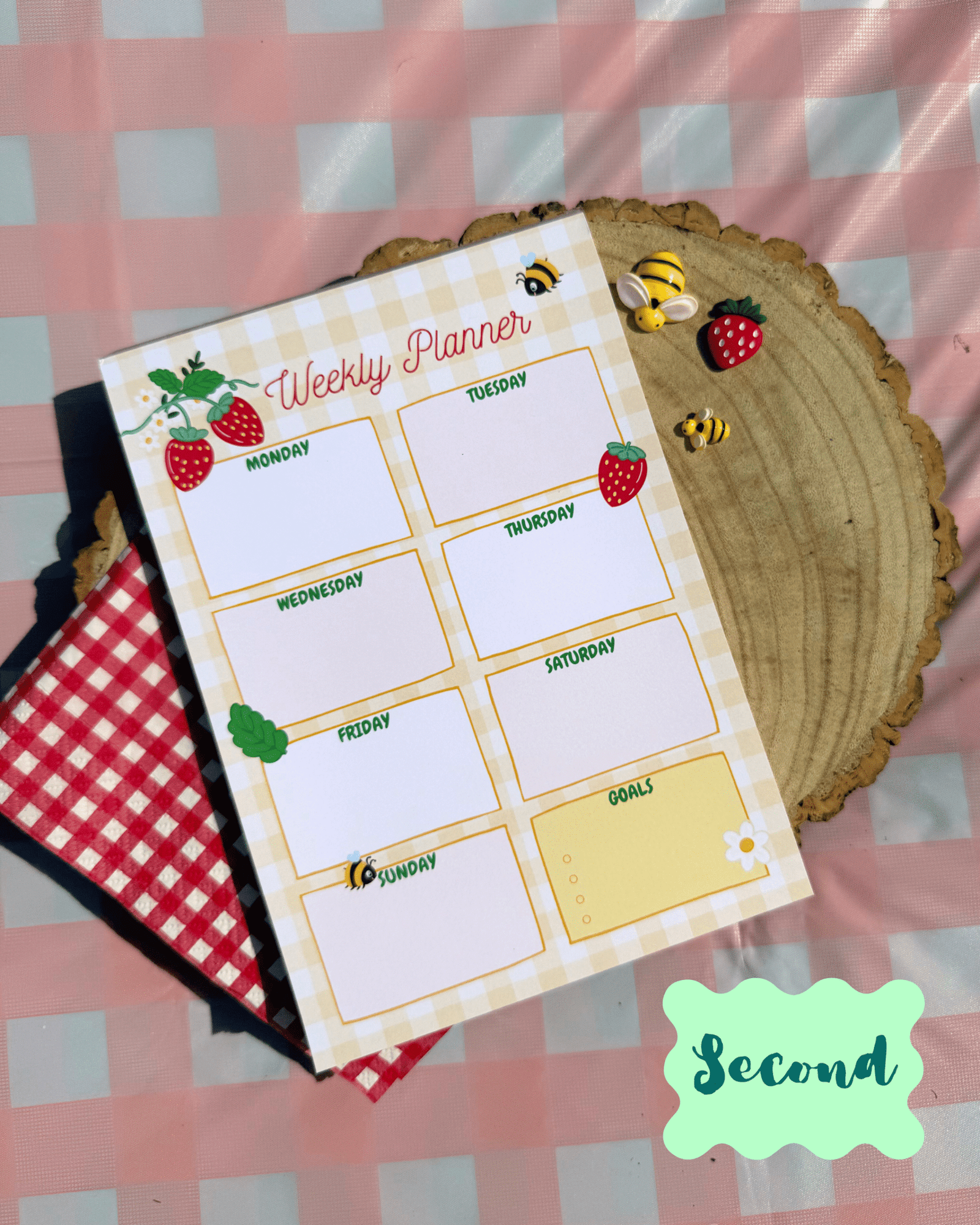 SECOND Buzz Berry Weekly Planner Notepad